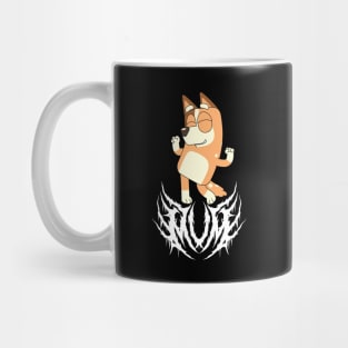 Bluey Mum Black Metal Mug